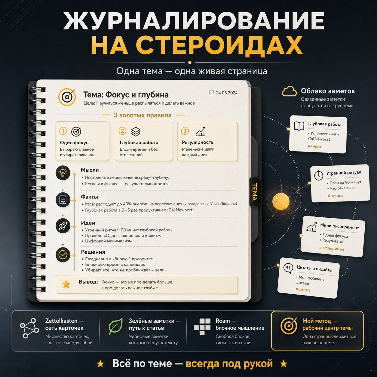 Обложка — журналирование на стероидах